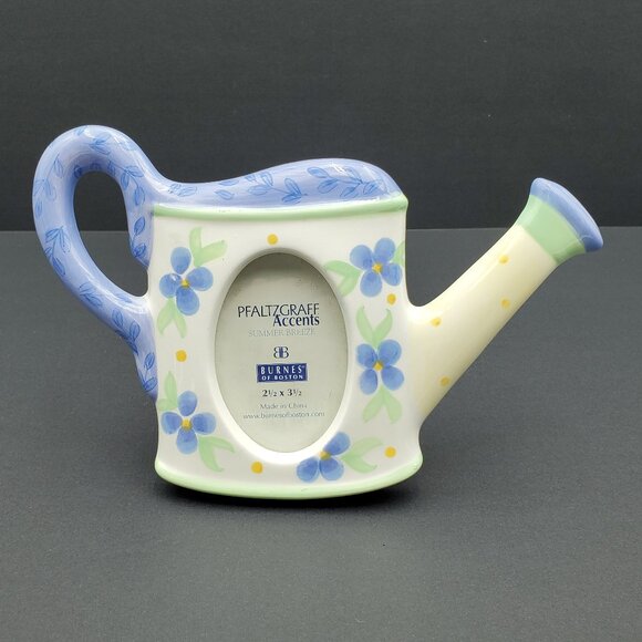 Pfaltzgraff Summer Breeze Watering Can Picture Frame Sprinkling Can Photo Frame - Picture 1 of 6